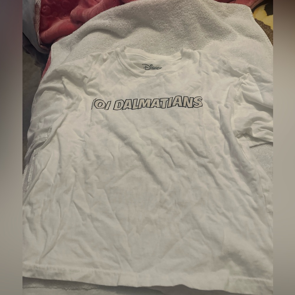 Disney 101 Dalmatians White Long Sleeve Shirt Size XS
